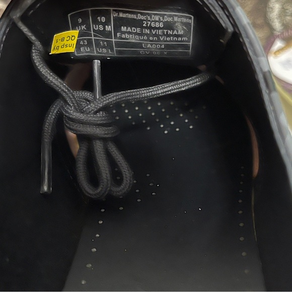 Brand New: Doc Martens Skull Leopard Print Oxfords Black Mens Sz 11 - Picture 8 of 9